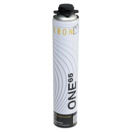 Пена монтажная KRONbuild всесезонная ONE 65, под пистолет, 850 мл,  –10С° +30С°