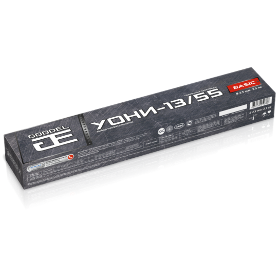 Электроды сварочные Goodel УОНИ-13/55 2,5*350 (2,5 кг) 
