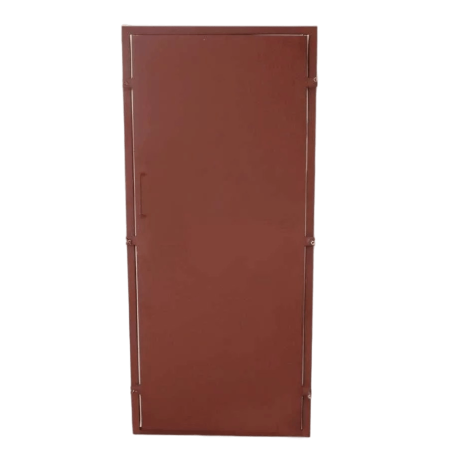 Гермодверь - 500х1250 (Неутепленная / Петля 14-80 с шайбой / Уплот. D-strip / Грунт красно-коричневы