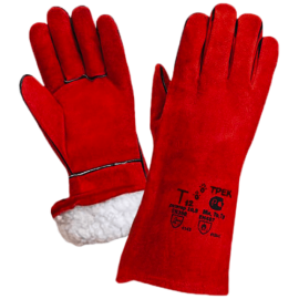 Краги спилковые ТРЕК утепленные